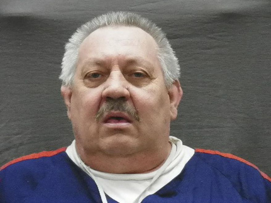 FILE - This March 6, 2017, file photo released by the Michigan Department of Corrections shows Arthur Ream. Ream, an inmate whose reported boasting in prison inspired police to dig for the remains of up to seven girls who have been missing for decades in suburban Detroit, says he's not aware of any bodies at the site. (Michigan Department of Corrections via AP, File)