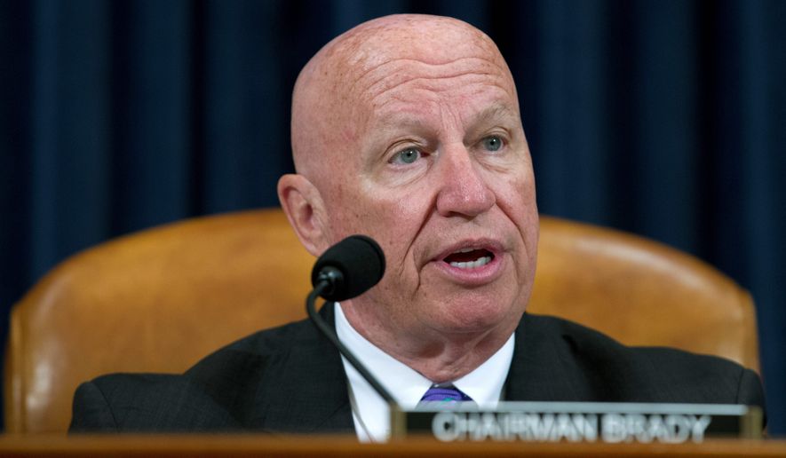 House Ways and Means Committee Chairman Kevin Brady, Texas Republican. (Associated Press/File)