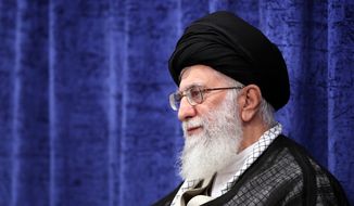 Iranian Supreme Leader Ayatollah Ali Khamenei sent a message this week to Russian President Vladimir Putin: Do not make a deal with President Trump or your forces in Syria may suffer. (Associated Press/File)