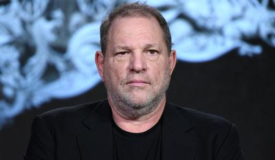 Executive producer Harvey Weinstein participates in the &quot;War and Peace&quot; panel at the A&amp;E 2016 Winter TCA on Wednesday, Jan. 6, 2016, in Pasadena, Calif. (Photo by Richard Shotwell/Invision/AP)