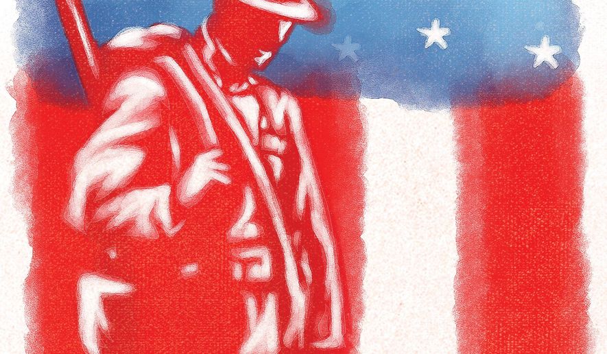 Illustration on Memorial Day by Linas Garsys/The Washington Times