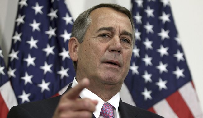 Former House Speaker John Boehner says there is no Republican Party. But there is the party of President Donald Trump. “The Republican Party is kind of taking a nap somewhere.” (AP Photo/Lauren Victoria Burke, File)