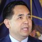 Utah Attorney General Sean Reyes speaks during a news conference Thursday, May 31, 2018, in Salt Lake City. Utah has filed a lawsuit accusing manufacturers of the opioid OxyContin of creating a drug abuse epidemic in the state. Reyes said that drugmaker Purdue Pharma misrepresented the risk opioids posed and the likelihood of addiction, amounting to fraud, negligence and a violation of state consumer protection law. (AP Photo/Rick Bowmer)