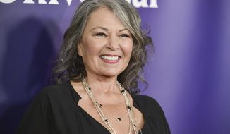 In this April 8, 2014 file photo, Roseanne Barr arrives at the NBC Universal Summer Press Day in Pasadena, Calif. (Photo by Richard Shotwell/Invision/AP, File)