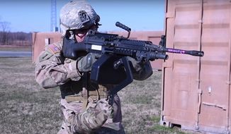 The U.S. Army has released footage of its &quot;third arm&quot; prototype created by engineers from the U.S. Army Research Laboratory at Aberdeen Proving Ground, Maryland. (Image: YouTube, U.S. Army Research Laboratory)  