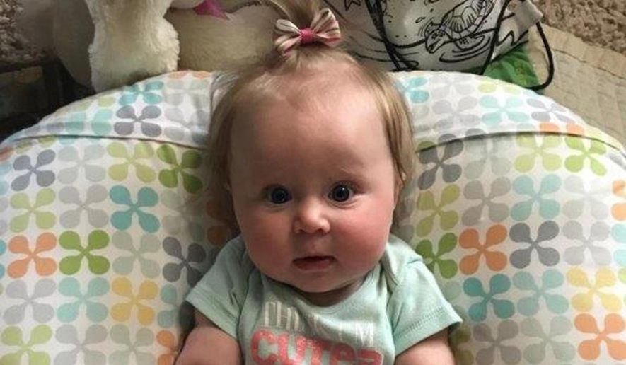 This undated image provided by the Virginia State Police shows Emma Grace Kennedy, who police say was abducted Sunday, June 3, 2018, by a registered sex offender at a gas station in Virginia. (Virginia State Police via AP)