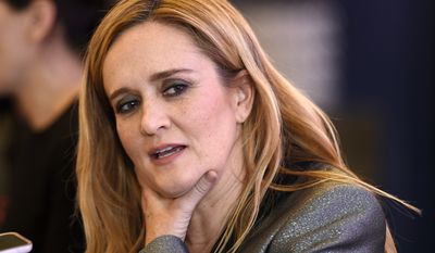 Samantha Bee, host of "Full Frontal with Samantha Bee," is interviewed at an Emmy For Your Consideration screening of the television talk show at the Writers Guild Theatre, Thursday, May 24, 2018, in Beverly Hills, Calif. (Photo by Chris Pizzello/Invision/AP)