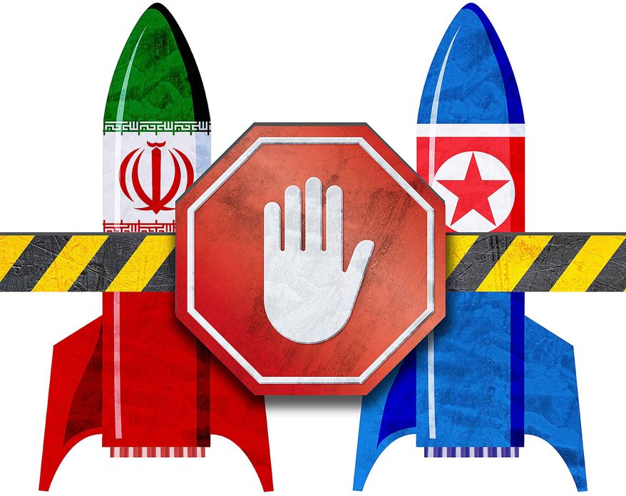 Stopping Rogue States Nuclear Ambitions Illustration by Greg Groesch/The Washington Times