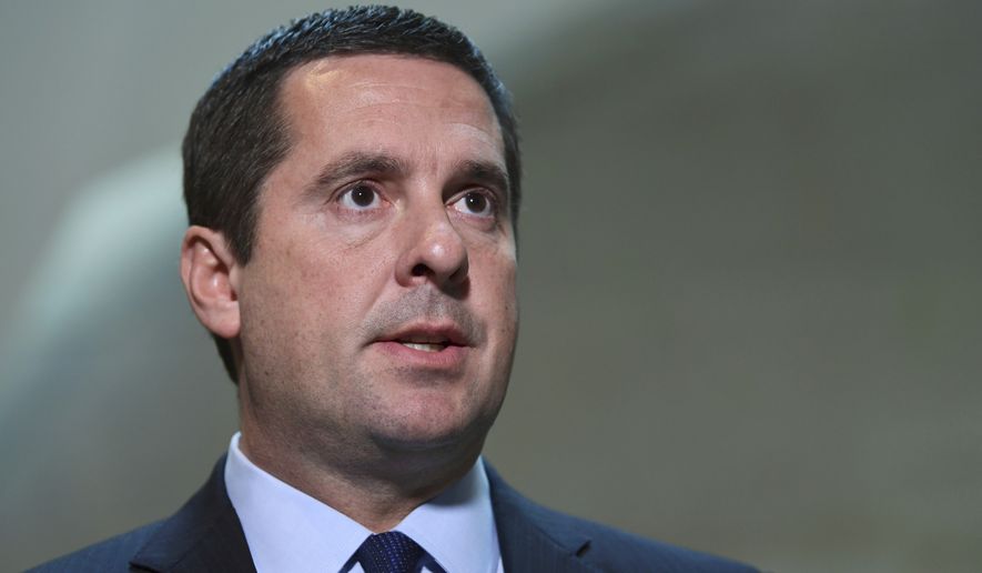 Then-House intelligence committee Chairman Devin Nunes — called &quot;remarkable&quot; by conservatives and a &quot;clown&quot; by liberals — leaves a legacy of disclosures on the Russia dossier before giving up his gavel. (Associated Press/File)
