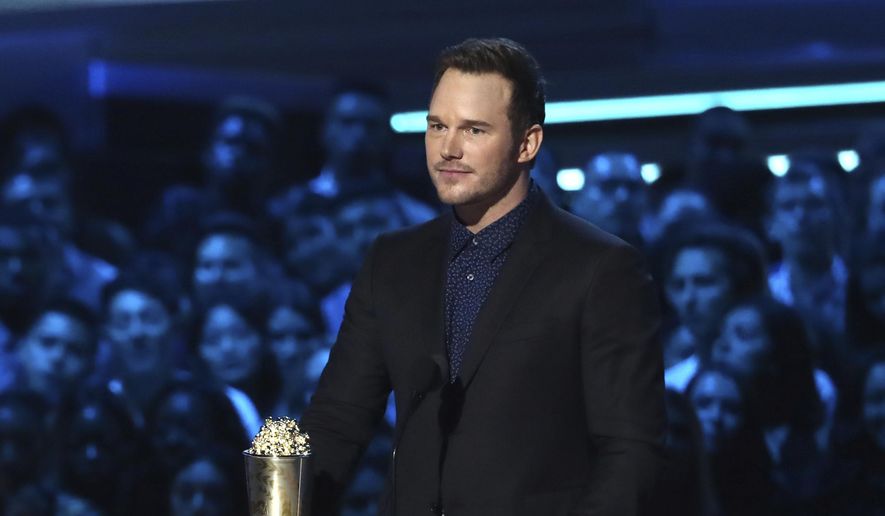 In this Saturday, June 16, 2018, photo, Chris Pratt accepts the generation award at the MTV Movie and TV Awards at the Barker Hangar in Santa Monica, Calif. (Photo by Matt Sayles/Invision/AP)