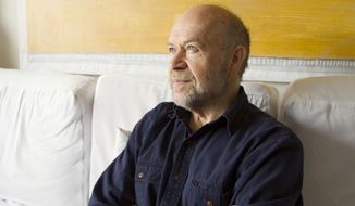 James Hansen sits for a portrait in his home in New York on April 12, 2018. NASA’s top climate scientist in 1988, Hansen warned the world on a record hot June day 30 years ago that global warming was here and worsening. In a scientific study that came out a couple months later, he even forecast how warm it would get, depending on emissions of heat-trapping gases. (AP Photo/Marshall Ritzel)