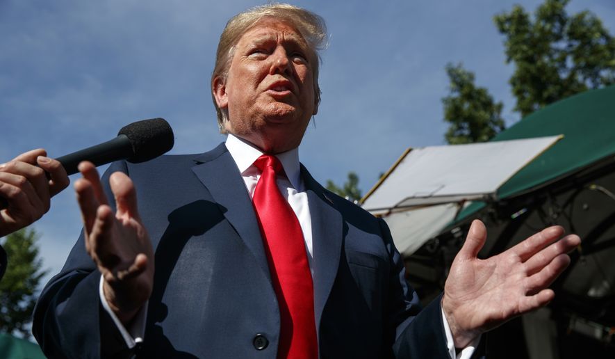 President Trump, for his part, said he won&#x27;t accept the border being overrun. &quot;The United States will not be a migrant camp and it will not be a refugee holding facility. It won&#x27;t be,&quot; he said. (Associated Press)