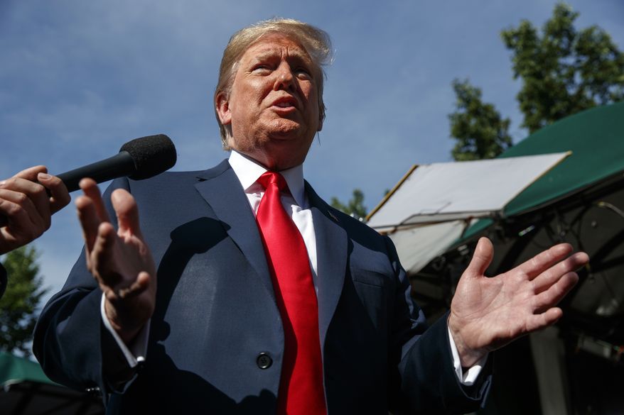 President Trump, for his part, said he won&#39;t accept the border being overrun. &quot;The United States will not be a migrant camp and it will not be a refugee holding facility. It won&#39;t be,&quot; he said. (Associated Press)