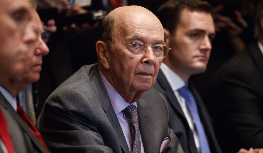 Secretary of Commerce Wilbur Ross listens during a meeting between President Donald Trump and Republican members of Congress on immigration in the Cabinet Room of the White House, Wednesday, June 20, 2018, in Washington. (AP Photo/Evan Vucci)