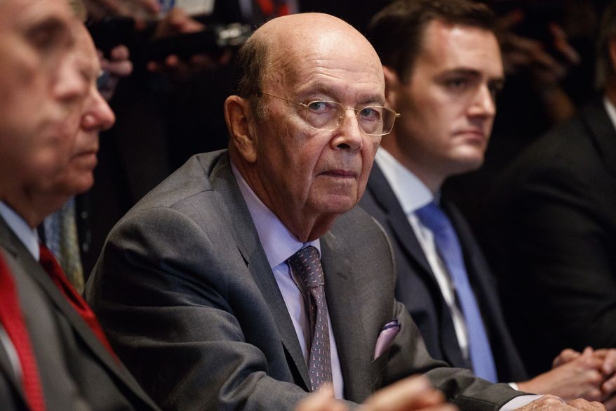 Secretary of Commerce Wilbur Ross listens during a meeting between President Donald Trump and Republican members of Congress on immigration in the Cabinet Room of the White House, Wednesday, June 20, 2018, in Washington. (AP Photo/Evan Vucci)