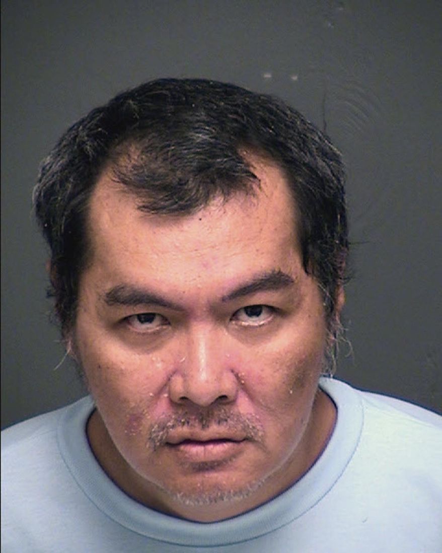 In this undated photo provided by the Arizona Department of Corrections shows Huy Chi Tran. Tran died June 12, 2018 at Banner Medical Center in Casa Grande, Ariz., where he was sent June 5 from nearby Eloy Detention Center. The 47-year-old was awaiting deportation after a prison sentence for aggravated assault. Tran’s death remains under investigation. (Arizona Department of Corrections/via AP)