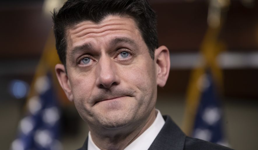 &quot;Democrats have taken a walk on this thing,&quot; said House Speaker Paul D. Ryan, Wisconsin Republican. (Associated Press)