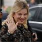 In this Wednesday, June 6, 2018, file photo, Israel&#39;s Prime Minister&#39;s wife Sara Netanyahu arrives for the meeting with French Finance Minister Bruno Le Maire at Bercy Economy Ministry, in Paris, France. Israeli prosecutors have charged Sara Netanyahu, the prime minister&#39;s wife, with a series of crimes including fraud and breach of trust. (AP Photo/Francois Mori, File)