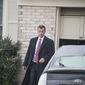 FBI Agent Peter Strzok, who exchanged 375 text messages with Department of Justice attorney Lisa Page that led to his removal from special counsel Robert Mueller&#39;s probe into ties between the Trump campaign and the Kremlin&#39;s efforts to interfere in the U.S. election last summer, photographed outside his home in Fairfax, Virginia on Wednesday, January 3, 2018. Credit: Ron Sachs / CNP (RESTRICTION: NO New York or New Jersey Newspapers or newspapers within a 75 mile radius of any part of New York, New York, including without limitation the New York Daily News, The New York Times, and Newsday.) Photo by: Ron Sachs/picture-alliance/dpa/AP Images