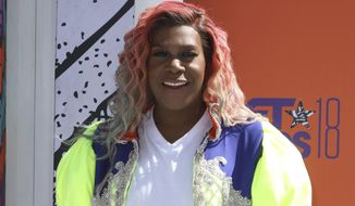 Big Freedia arrives at the BET Awards at the Microsoft Theater on Sunday, June 24, 2018, in Los Angeles. (Photo by Willy Sanjuan/Invision/AP) **FILE**