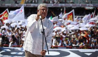Mexican presidential candidate Andres Manuel Lopez Obrador finally has a good chance this year in his third attempt to win Los Pinos. (Associated Press/File)