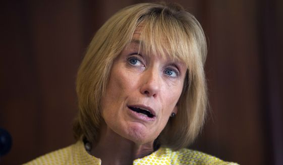 &quot;This behavior shouldn&#39;t be equated with the president&#39;s destructive and divisive actions ... this young woman immediately accepted responsibility for her actions and is facing consequences for them. The president is doing neither,&quot; Sen. Maggie Hassan, New Hampshire Democrat, said. (Associated Press)