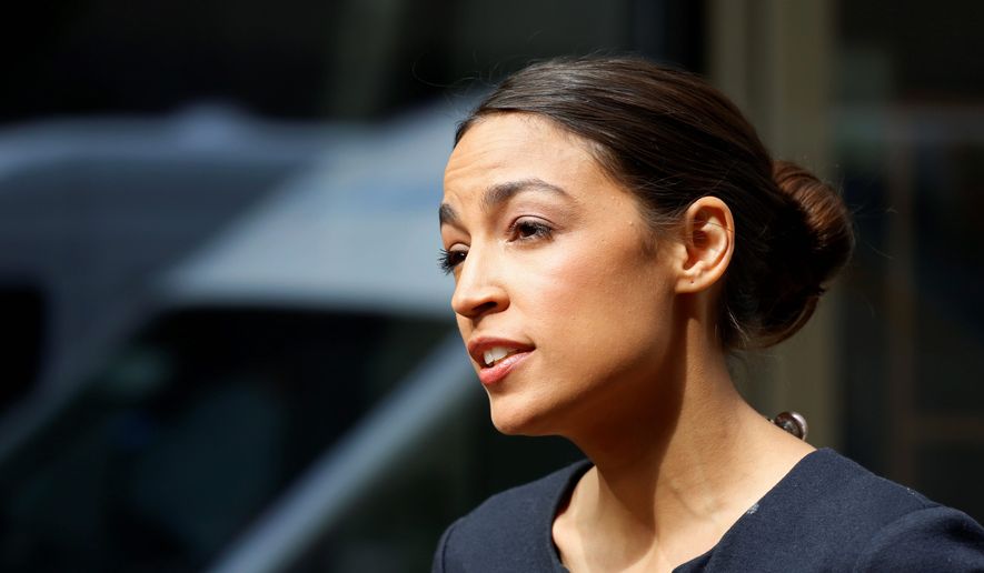 Alexandria Ocasio-Cortez, the winner of a Democratic Congressional primary in New York     Associated Press photo