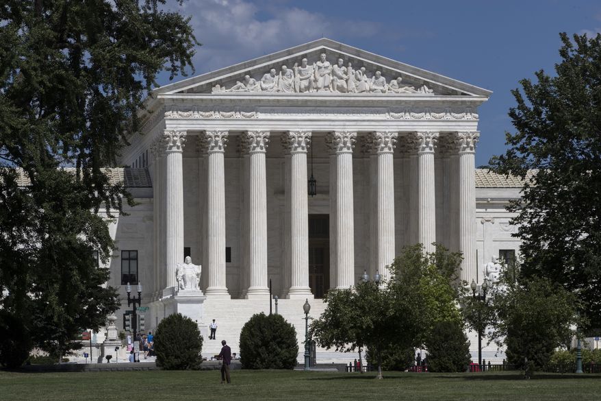 The Supreme Court is seen in Washington. Recent presidents have delighted in dramatically revealing the people they have chosen to sit on the Supreme Court. And they’ve gone to some lengths to keep their ultimate choice under wraps. Trump is expected on Monday to announce his choice to replace retiring Justice Anthony Kennedy. (AP Photo/J. Scott Applewhite, File)