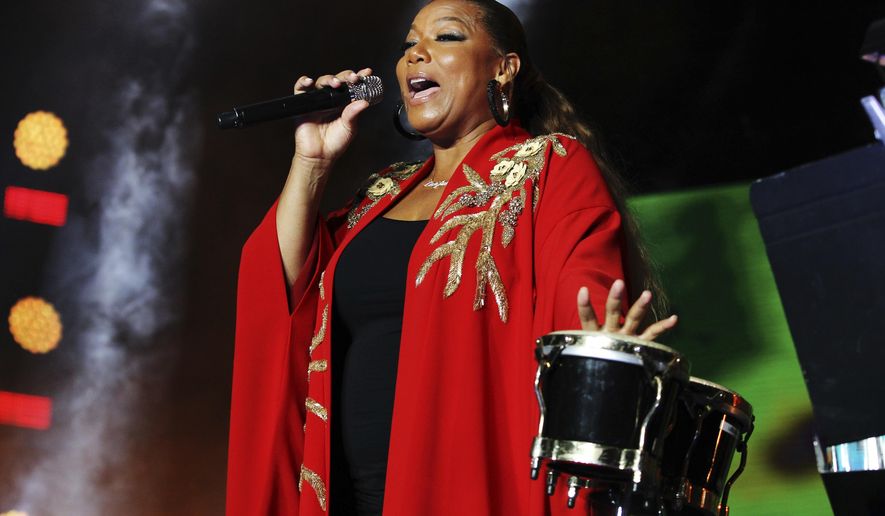 Queen Latifah performs at the 2018 Essence Festival at the Mercedes-Benz Superdome on Saturday, July 7, 2018, in New Orleans. (Photo by Donald Traill/Invision/AP)