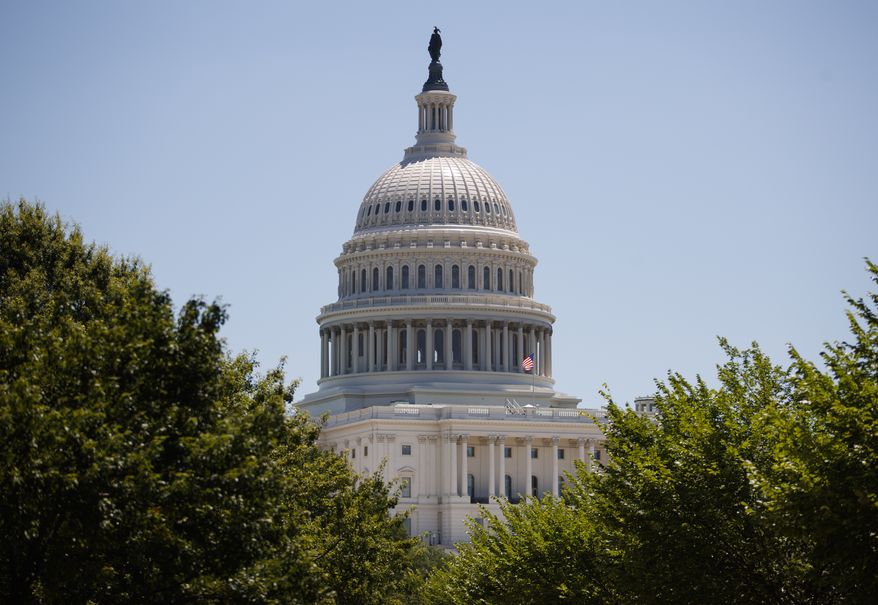 The U.S. Capitol dome is seen, Monday, July 9, 2018, in Washington. (AP Photo/Carolyn Kaster) ** FILE **