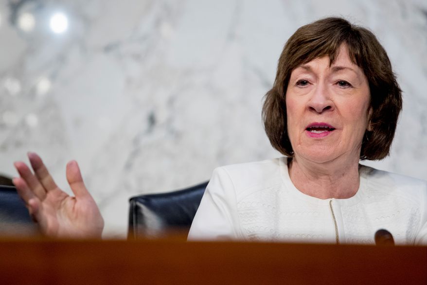 &quot;It&#x27;s so counterintuitive to think that paying out of pocket is going to be cheaper than using your insurance,&quot; Sen. Susan Collins said. &quot;Using your debit card is going to be cheaper than using your insurance card?&quot; (Associated Press)