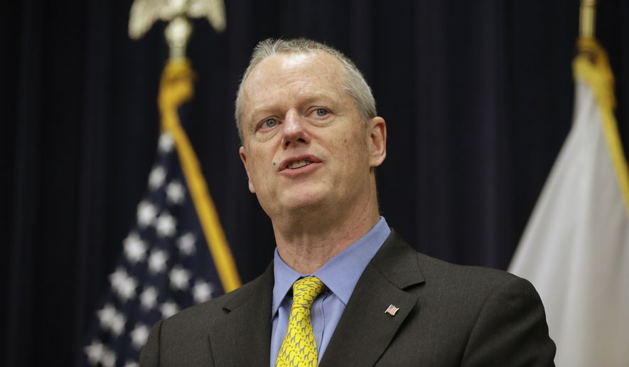 Massachusetts Gov. Charlie Baker, a Republican, supports abortion rights. (Associated Press)