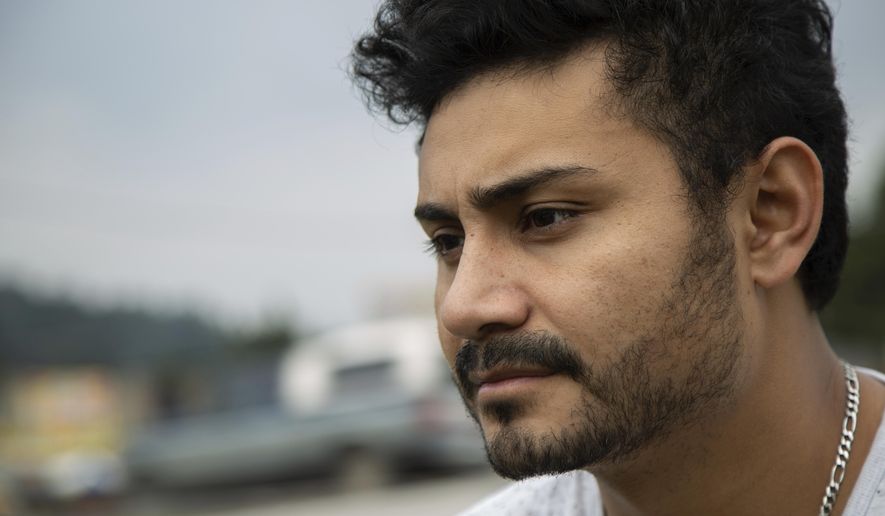 Bernardo Reyes Rodriguez poses for a portrait in La Marquesa, Mexico, Saturday, June 30, 2018. Rodriguez is looking for answers after being arrested by immigration officers whilst pending review for a U visa for him and his wife.  Under past presidents, people who were here illegally but qualify for a U visa were usually allowed to wait stateside until their petition was approved. But now ramped-up immigration enforcement has meant that some of them are getting swept up by U.S. Immigration and Customs Enforcement before they have a chance to legalize.  (AP Photo/Anthony Vazquez)