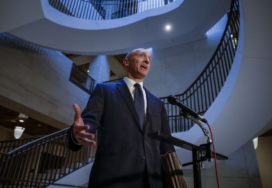Carter Page, a foreign policy adviser to Donald Trump&#x27;s 2016 presidential campaign, lived in Moscow as an energy investor in the 2000s and has a string of contacts with Russian businesspeople. (Associated Press/File)