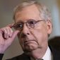 Senate Majority Leader Mitch McConnell charged the committees with evaluating sanctions legislation against Russia and to recommend additional measures that could respond to or deter Russian malignant behavior. (Associated Press)