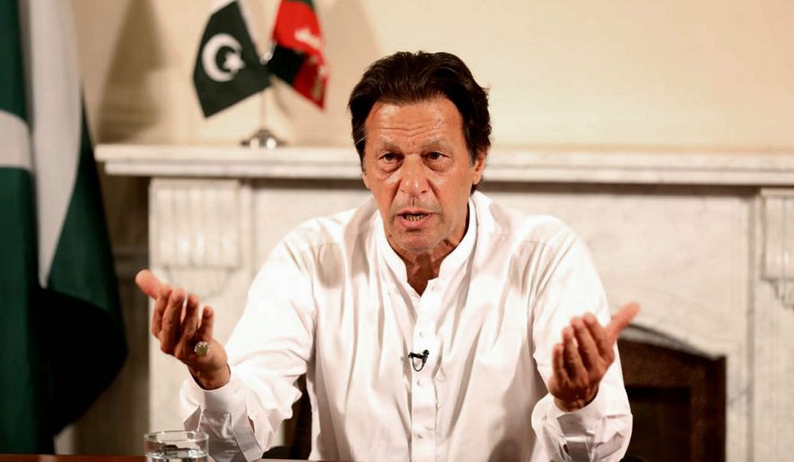 Pakistani Prime Minister Imran Khan a former cricket star, makes his first trip to the White House on Monday since his election 11 months ago. (Associated Press/File)