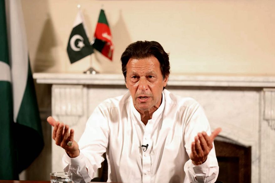 Pakistani Prime Minister Imran Khan a former cricket star, makes his first trip to the White House on Monday since his election 11 months ago. (Associated Press/File)