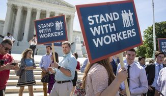 The Supreme Court settled big constitutional questions in its Janus v. AFSCME ruling in June but left a number of questions about retroactivity unanswered. (Associated Press/File)