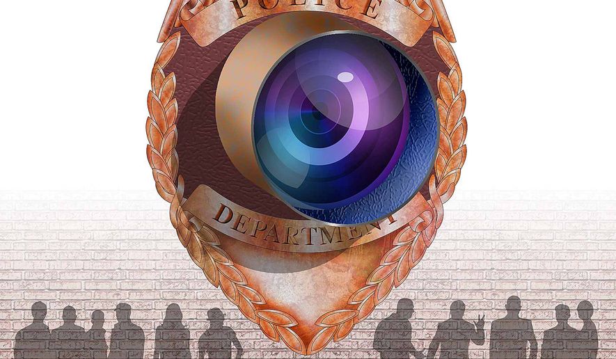 Illustration on debunking false claims against the police by Greg Groesch/The Washington Times