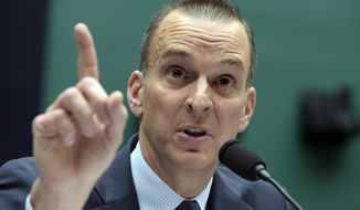 FILE - In this Feb. 28, 2017, file photo, Travis Tygart, the chief executive officer of the U.S. Anti-Doping Agency, testifies on Capitol Hill in Washington.  Though athletes have often cited the win-at-all-costs culture as a reason they cheat, only a slim number of those surveyed said they would be tempted to take performance-enhancing drugs. Tygart, the CEO of USADA, said he wasn&#39;t surprised at the high percentage of athletes who feel they&#39;re part of a &amp;quot;win-at-all-costs&amp;quot; culture. (AP Photo/Susan Walsh, File)