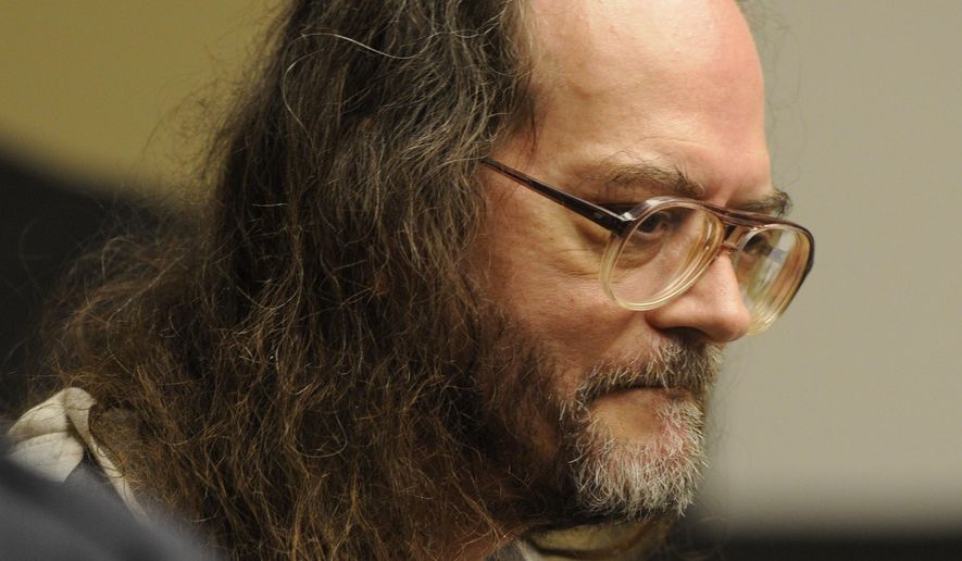 FILE - In this Aug. 16, 2010 file photo, Billy Ray Irick, on death row for raping and killing a 7-year-old girl in 1985, appears in a Knox County criminal courtroom in Knoxville, Tenn., arguing that he's too mentally ill to be executed by the state. The Tennessee Supreme Court has refused to stay Thursday's Aug. 9, 2018, scheduled execution of the convicted child killer while the state's new lethal injection protocol continues to be challenged on appeal. The order brings Tennessee within days of killing Irick with a three-drug cocktail, barring some last-minute change. (Michael Patrick/The Knoxville News Sentinel via AP, File)