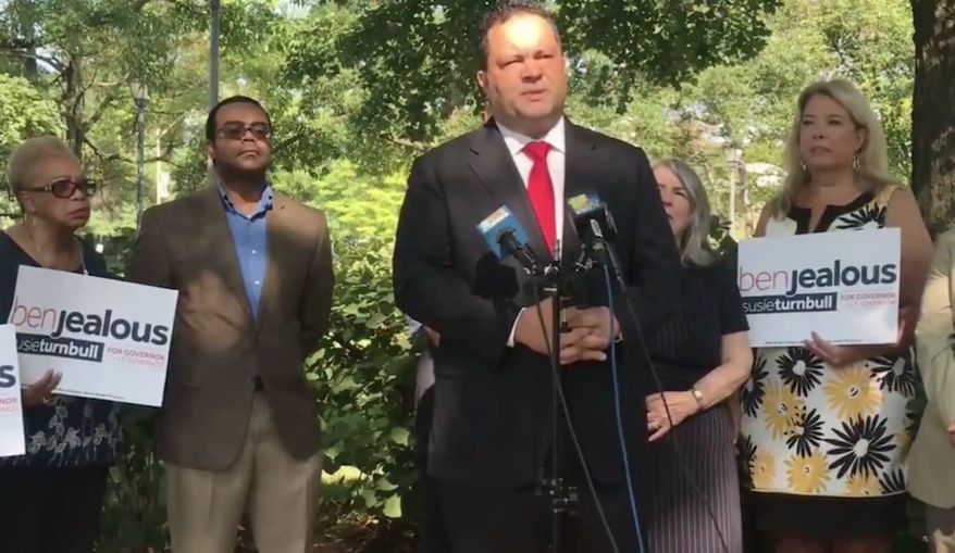 Ben Jealous, former NAACP president and Maryland Democratic gubernatorial nominee, snapped at a Washington Post reporter when asked whether he identified as a socialist. (YouTube/@Washington Free Beacon)