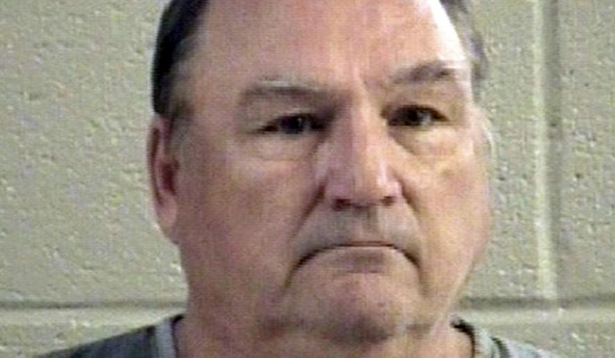 This Monday, Aug. 6, 2018 photo released by the Whitfield County Sheriff's Office shows Steven Lamar Foster, Democratic candidate for Congress in Georgia's 14th District. Foster was jailed Monday after a jury in Dalton, Ga., convicted him of driving under the influence. He is scheduled to be sentenced Monday, Aug. 13. Foster is challenging Republican U.S. Rep. Tom Graves in the November election. (Whitfield County Sheriff's Office via AP)
