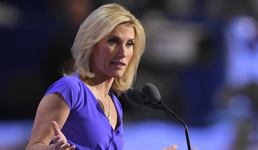 In this Wednesday, July 20, 2016, file photo, conservative political commentator Laura Ingraham speaks during the third day of the Republican National Convention in Cleveland. (AP Photo/Mark J. Terrill, File)