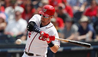 Entering Monday, Washington Nationals catcher Matt Wieters was batting .216 in just 139 at-bats this season with four homers, 12 RBI and an OPS of .643. (Associated PRess)