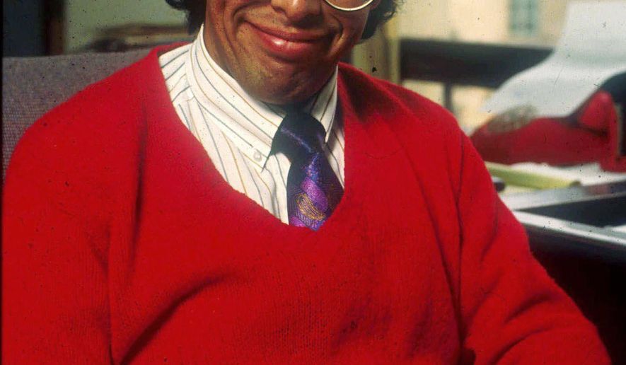 FILE - In this undated file photo of Jaime Garzon, a 40-year-old journalist, entertainer and political activist who was fatally shot on Aug. 13, 1999 by two unidentified gunmen on a motorbike in Bogota. The former deputy head of Colombia’s intelligence agency, Jose Miguel Narvaez, was convicted on Tuesday, Aug. 14, 2018 in Garzon's killing almost two decades ago and sentenced to 30 years in prison. (AP Photo/Semana, File)