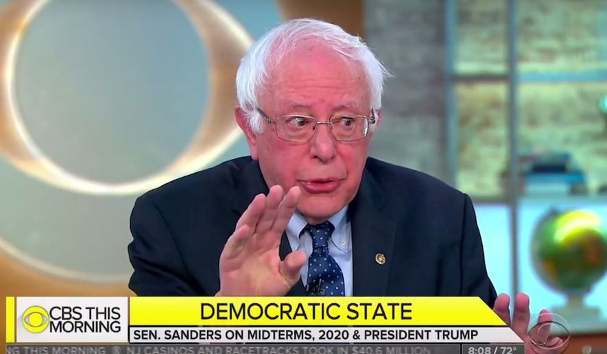 Vermont Sen. Bernie Sanders discusses socialism with the &quot;CBS This Morning&quot; crew, Aug. 15, 2018. (Image: CBS screenshot)