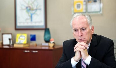 Paul Wiedefeld, the general manager for the Washington Metropolitan Area Transit Authority is shown here in this undated file photo. (Photo credit: Cliff Owen) **FILE**
