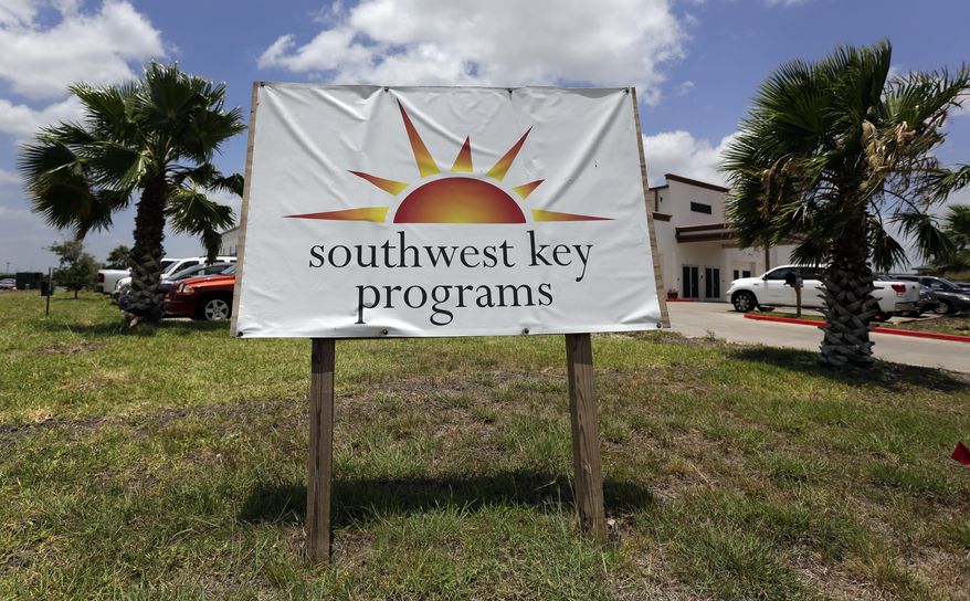 This June 20, 2014 file photo shows the Southwest Key-Nueva Esperanza, in Brownsville, Texas, a facility that shelters unaccompanied immigrant children. When school leaders in San Benito, Texas, learned of an influx of children to a migrant shelter in town, they felt obliged to help. The superintendent reached out and agreed to send 19 bilingual teachers and hundreds of computers to make the learning environment as similar as possible to one of his schools. (AP Photo/Eric Gay, File)