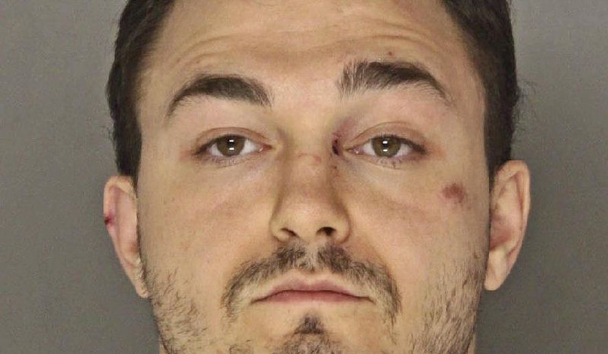 This undated photo provided by the Allegheny County District Attorney's Office shows Joden Rocco, charged with homicide in connection with the fatal stabbing of Dulane Cameron Jr. early Sunday, Aug. 19, 2018, outside a bar in Pittsburgh. Activists are calling for the fatal stabbing of Cameron, a 24-year-old black man, to be investigated as a hate crime after an Instagram video emerged of Rocco saying he was trying to see how many times he could use a racial epithet before being thrown out of bars. (Allegheny County District Attorney's Office via AP)
